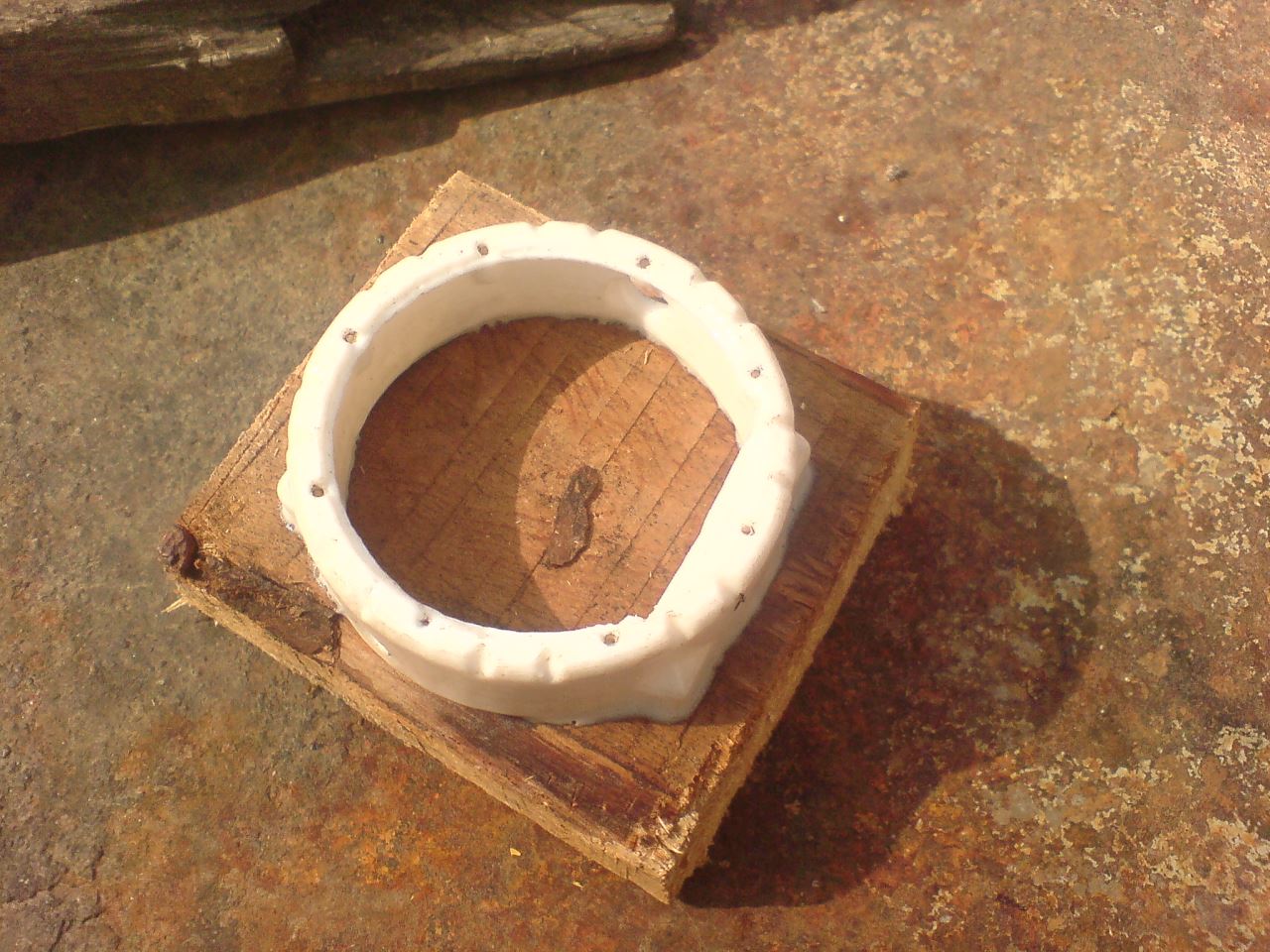 Корпус после ацетоновой бани